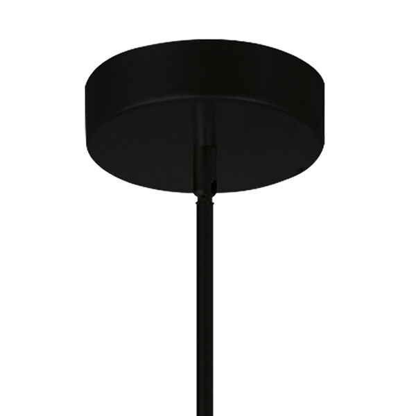 Oskil Black Six-Light 43-Inch LED Chandelier, image 4