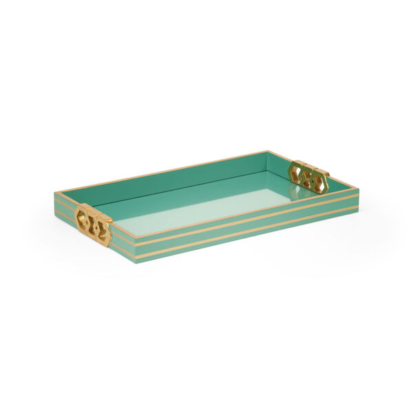 Shayla Copas Alexandrite and Gold Leaf Serving Tray, image 1