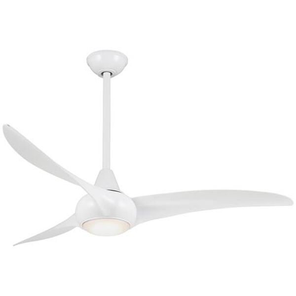 Light Wave White LED 52-Inch Ceiling Fan, image 1