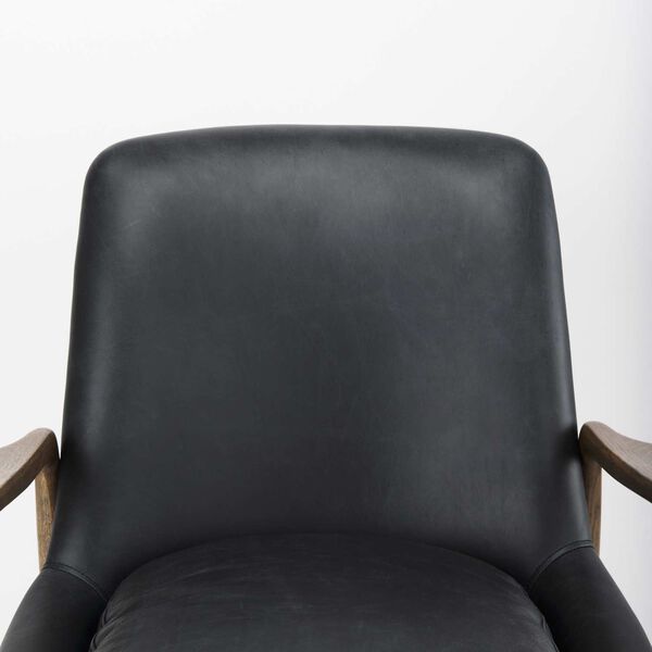 Westan Black and Brown Wood Accent Chair, image 6