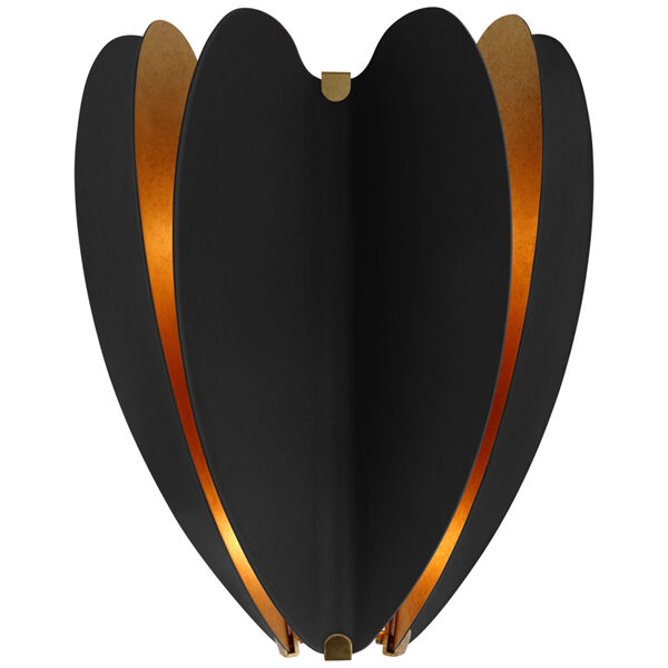 Danes Small Sconce in Matte Black and Gild by kate spade new york, image 1