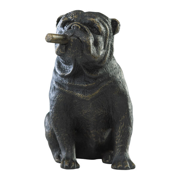 Old World Mini Bulldog Sculpture, image 1