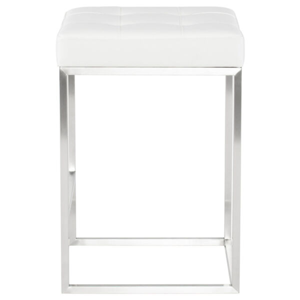Chi White and Silver Counter Stool, image 3