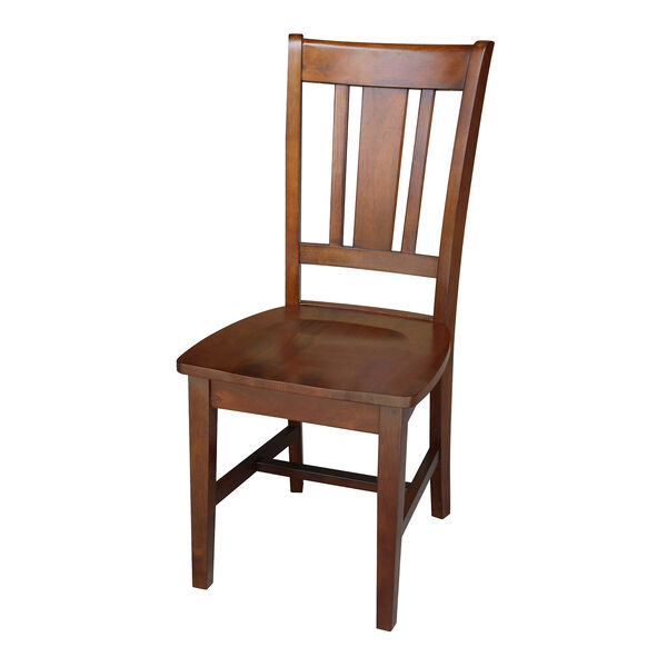 Espresso San Remo Splat Back Chair, Set of 2, image 1