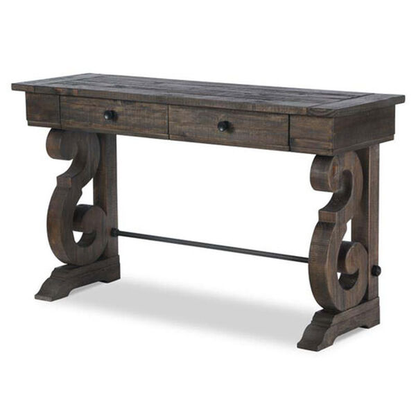 Bellamy Rectangular Sofa Table in Weathered Pine, image 1
