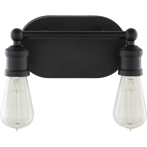 Pierre Black 10-Inch Two-Light Wall Sconce, image 1