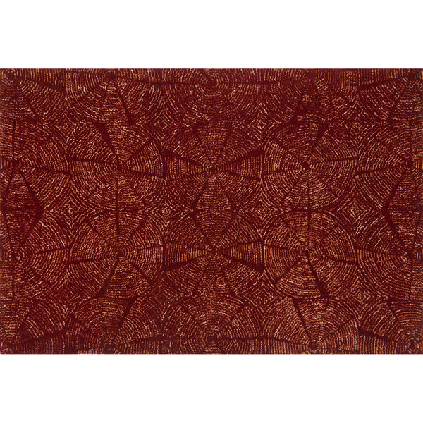 Crafted by Loloi Del Rey Rust Rectangle: 7 Ft. 9 In. x 9 Ft. 9 In. Rug, image 1