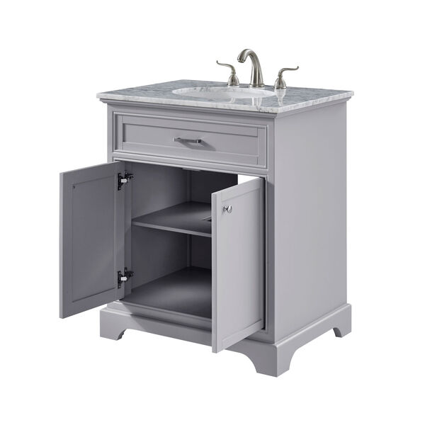 Americana Light Gray 30-Inch Vanity Sink Set, image 4
