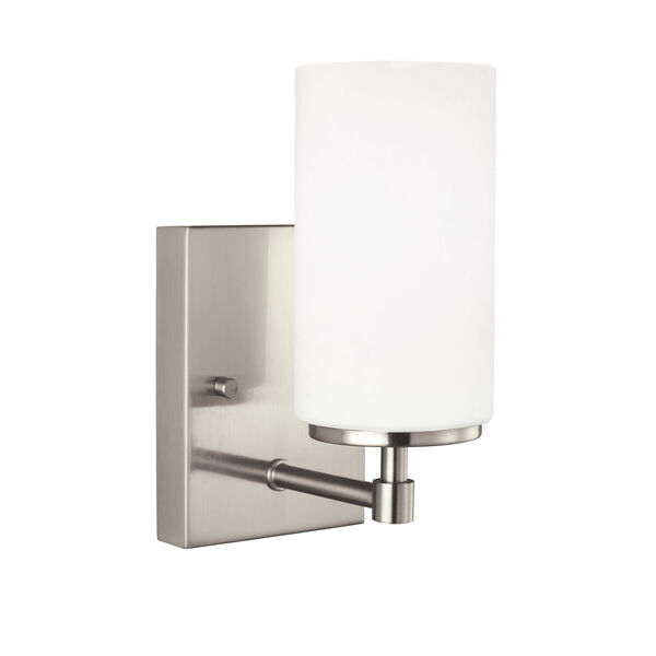 Nicollet Brushed Nickel Four-Inch LED Energy Star Bath Sconce, image 1
