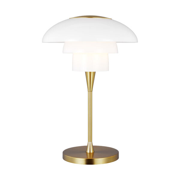 Rossie Burnished Brass One-Light Table Lamp, image 1