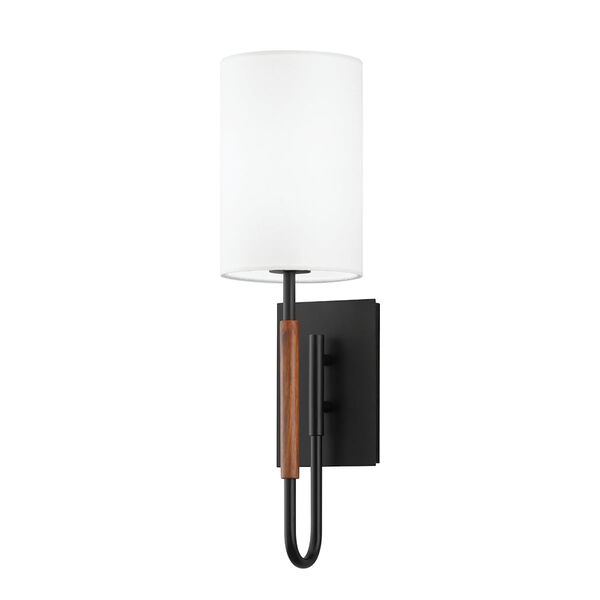Cosmo Soft Black One-Light Wall Sconce, image 1