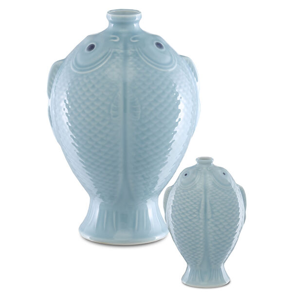 Laguna Soft Blue Vase, Set of 2, image 3