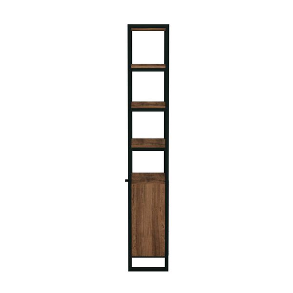Drake Brown 73-Inch Bookcase with Storage, image 4