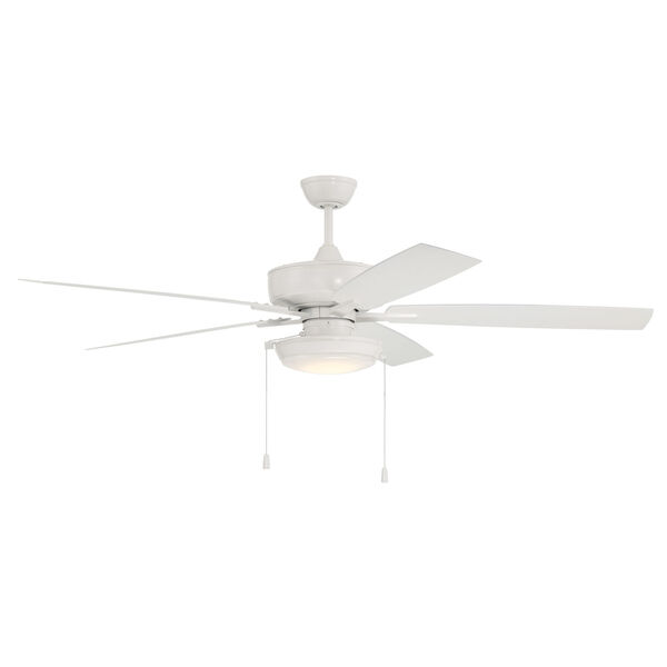 Super Pro White 60-Inch LED Ceiling Fan with Pan Light, image 7