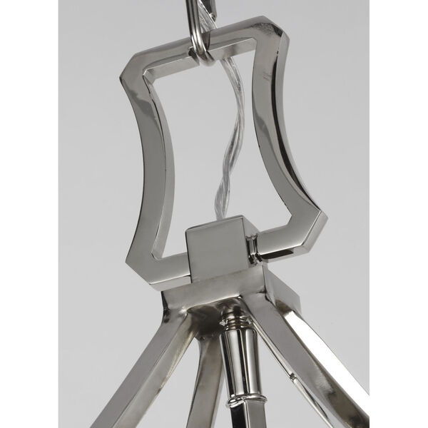 Southold Polished Nickel 28-Inch Four-Light Chandelier, image 2