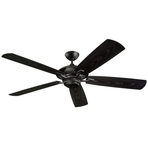 Cyclone Matte Black Energy Star 60-Inch Outdoor Ceiling Fan, image 1