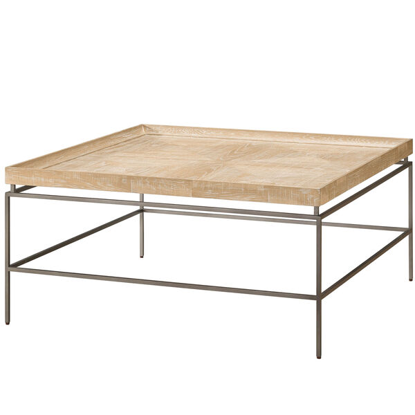 Galen Rustic Natural Oak and Black Cocktail Table, image 2