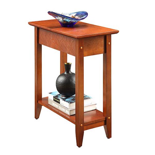 American Heritage Cherry Flip Top Side and End Table, image 2