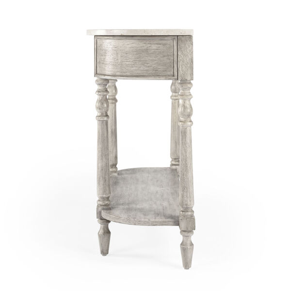 Danielle Gray Marble Console Table, image 5