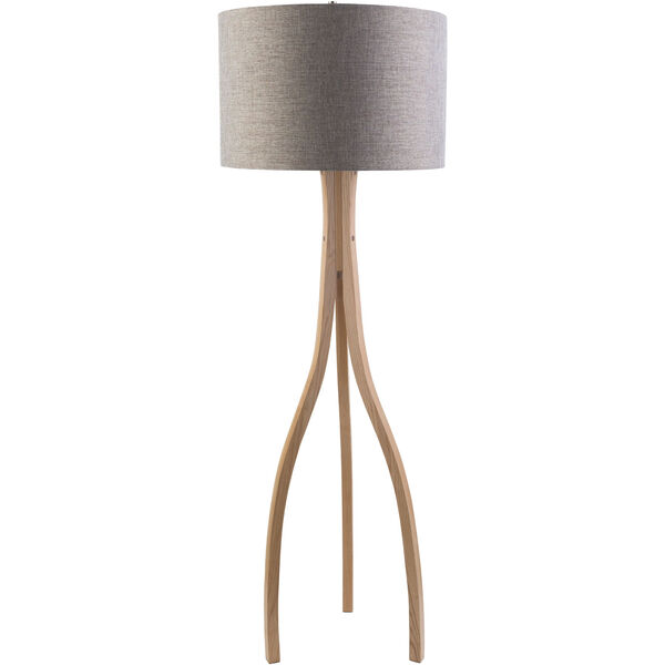 Duxbury Natural Wood One-Light Floor Lamp, image 1