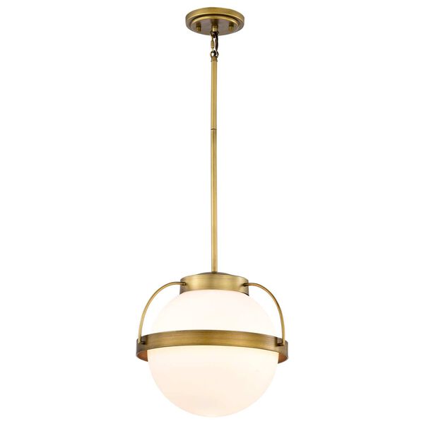 Lakeshore Natural Brass 13-Inch One-Light Pendant, image 2