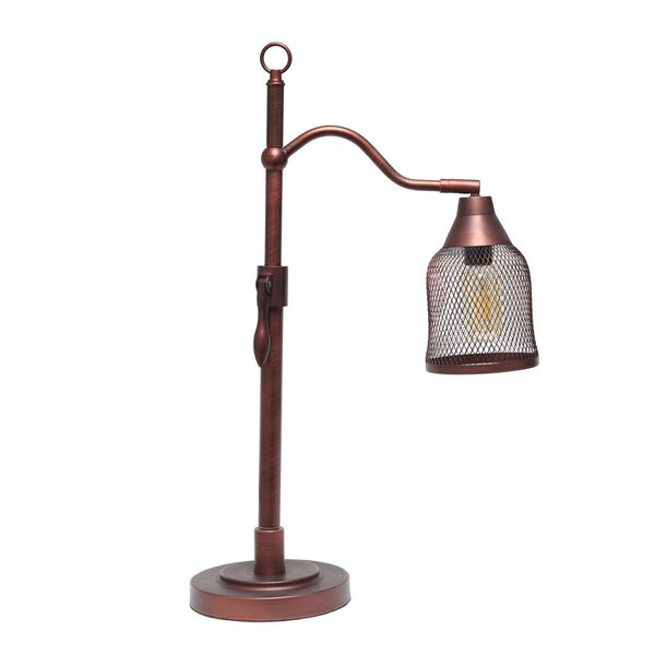 Studio Loft Red Bronze One-Light Vintage Arched Table Lamp, image 1