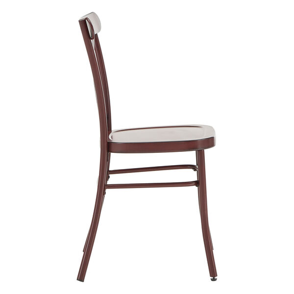 Roman Red Metal Dining Chair, image 3