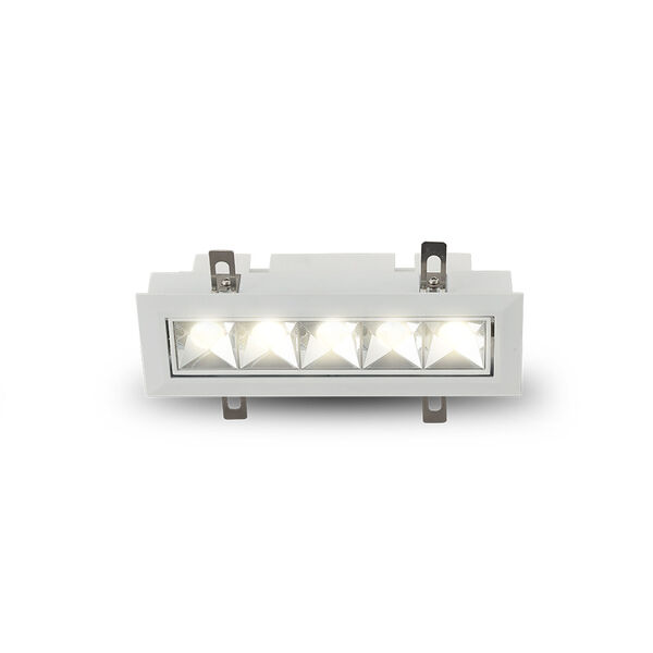 Rubik White Five-Light Adjustable LED Recessed Downlight, image 2