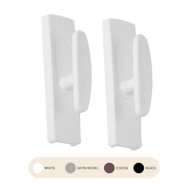 White Wall Hook with Screws, image 3