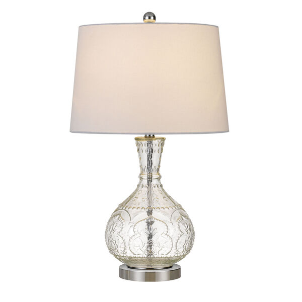 Nador Clear and White One-Light Table lamp, image 3