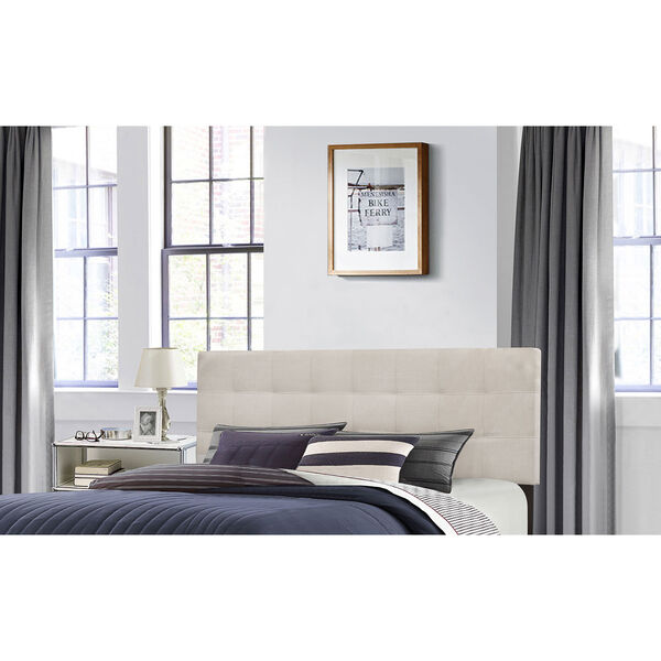 Delaney Full/Queen Headboard without Frame - Fog Fabric, image 1