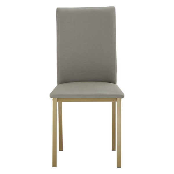 Stacy Gold and Gray 19-Inch Dining Chair, Set of Four, image 2