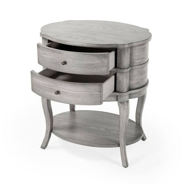 Jarvis Gray Oval Side Table, image 2