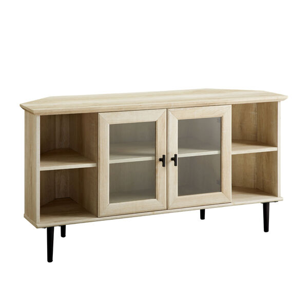 White Oak TV Console with Glass Door, image 5