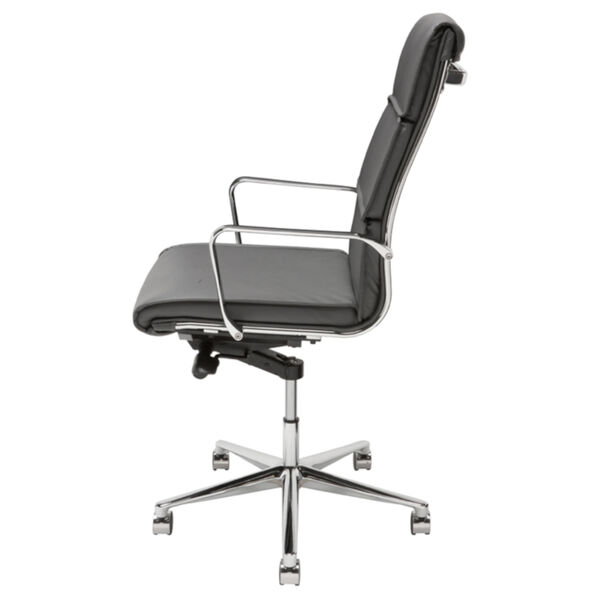 Lucia Black and Silver Office Chair, image 3