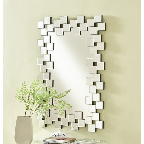 Sparkle Glass 31-Inch Tile Mirror, image 2