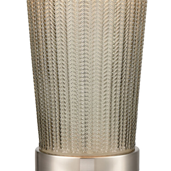 Prosper Gray Smoke and Satin Nickel One-Light Table Lamp, image 4
