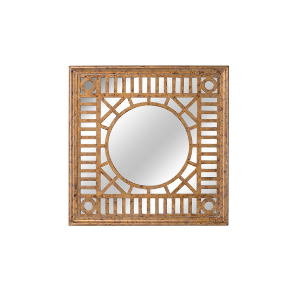 Fret Brown Wall Mirror, image 1