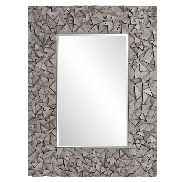 Pablo Gray Wash Rectangular Wall Mirror, image 1