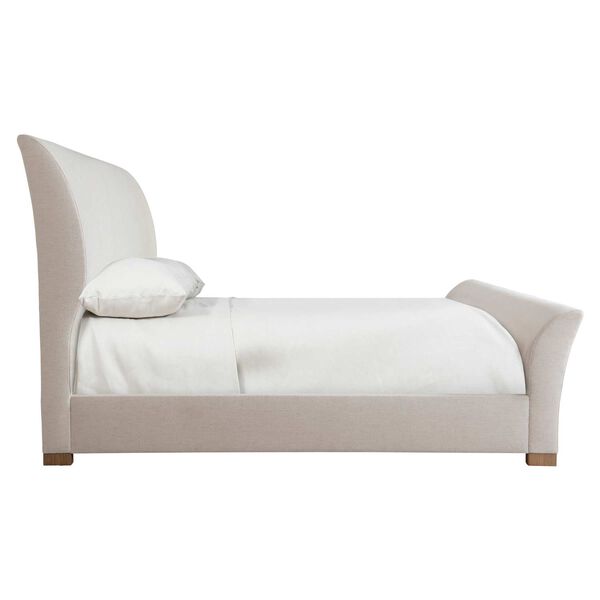 Modulum White and Natural Sleigh Bed, image 3