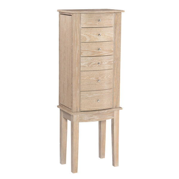 Eliel Natural Jewelry Armoire, image 1