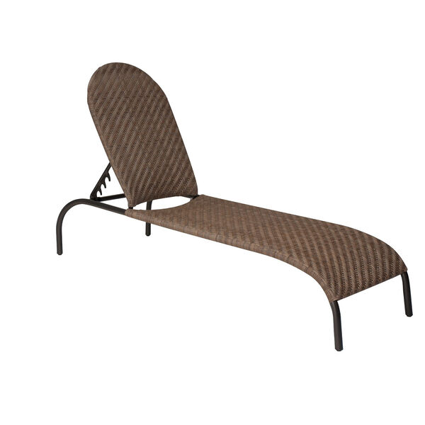 Barlow Bronzed Teak Adjustable Chaise Lounge, image 1