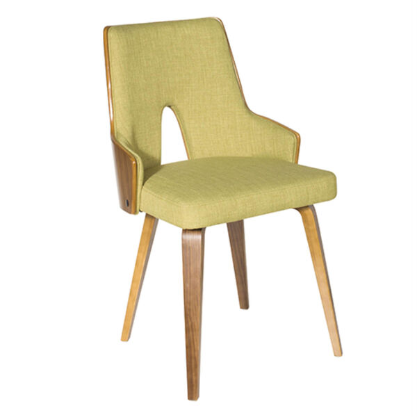 Stella Walnut and Green Dining Chair, Set of 2, image 3