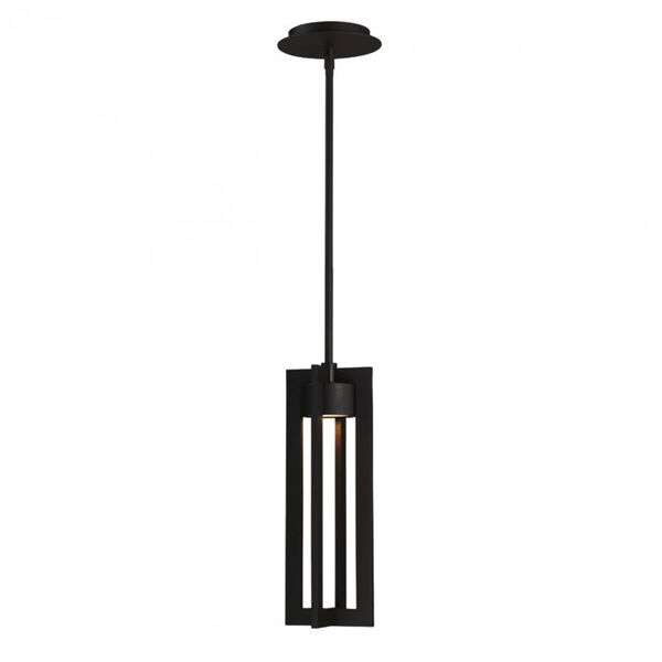 Chamber Black 15-Inch LED Outdoor Pendant, image 1
