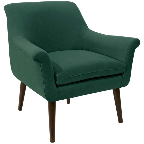 Linen Conifer Green 34-Inch Chair, image 1