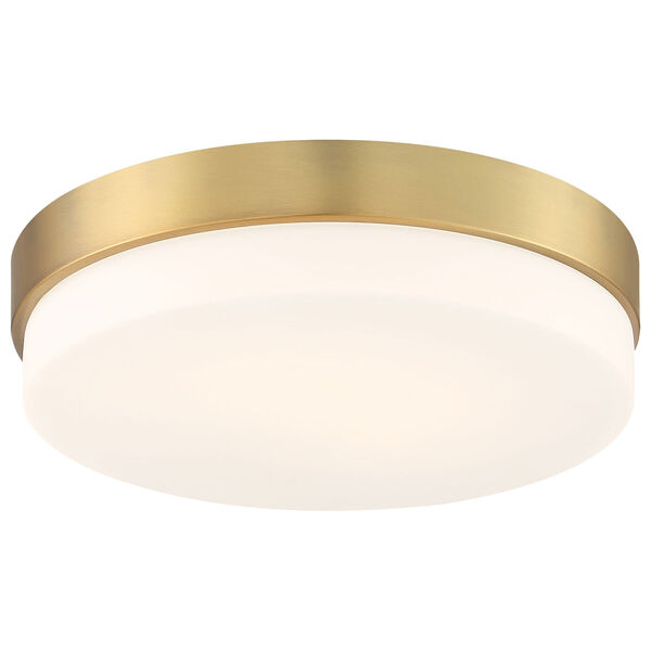 Roma Brass-Antique and Satin Intergrated LED Flush Mount, image 4