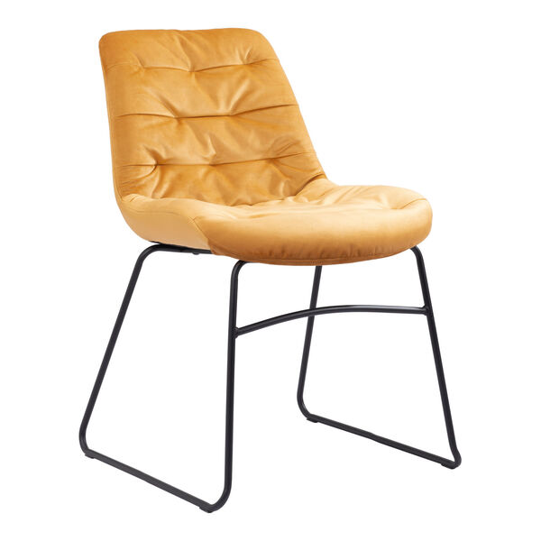 Tammy Yellow and Matte Black Dining Chair, image 1