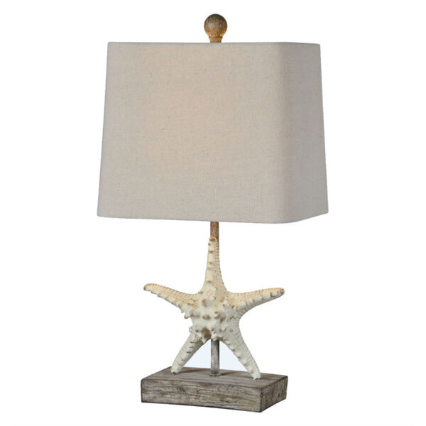 Darla Driftwood One-Light 20-Inch Table Lamp Set of Two, image 1