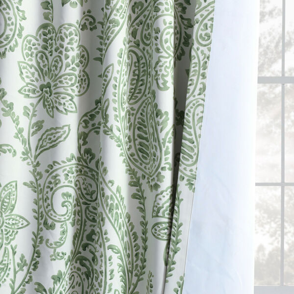 Tea Time Green 96 x 50-Inch Blackout Curtain Single Panel, image 9