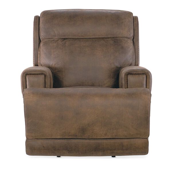 MS Brown Wheeler Power Recliner with Headrest, image 6